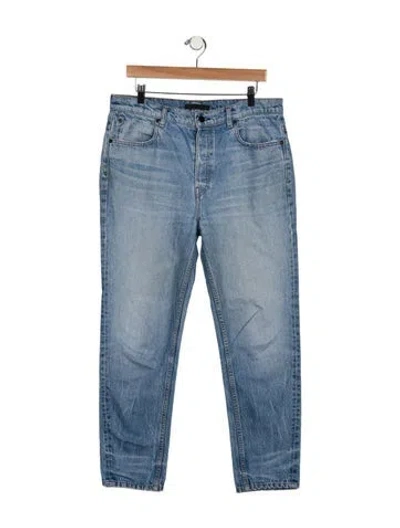 Pre-owned Alexander Wang High-rise Straight Leg Jeans In Blue