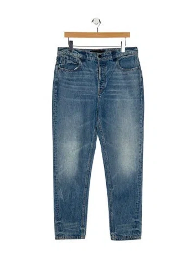 Pre-owned Alexander Wang High-rise Straight Leg Jeans In Blue