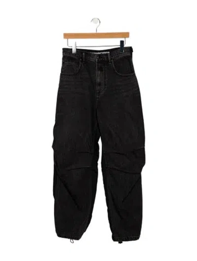 Pre-owned Alexander Wang High-rise Straight Leg Jeans In Blue
