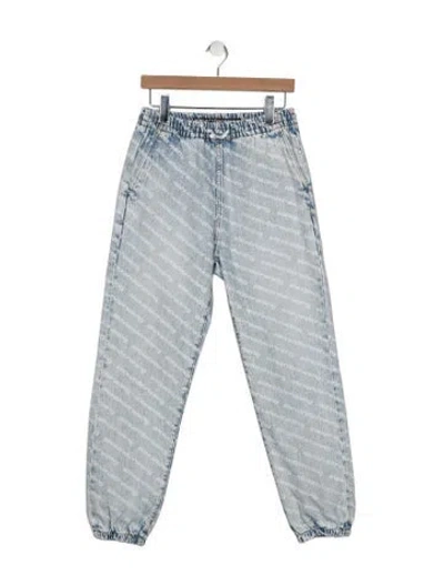 Pre-owned Alexander Wang High-rise Straight Leg Jeans In Blue