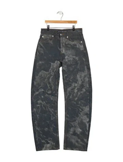 Pre-owned Alexander Wang High-rise Straight Leg Jeans In Blue