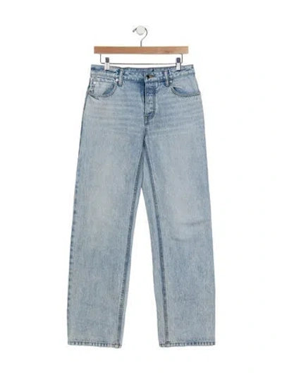 Pre-owned Alexander Wang High-rise Straight Leg Jeans In Blue