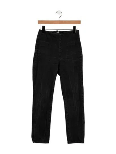 Pre-owned Alexander Wang High-rise Straight Leg Jeans In Blue