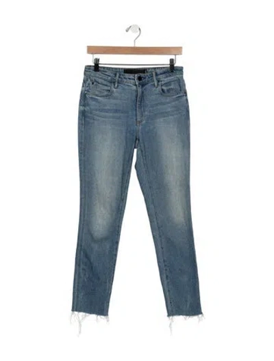 Pre-owned Alexander Wang High-rise Straight Leg Jeans In Blue