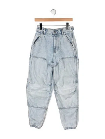 Pre-owned Alexander Wang High-rise Straight Leg Jeans In Blue