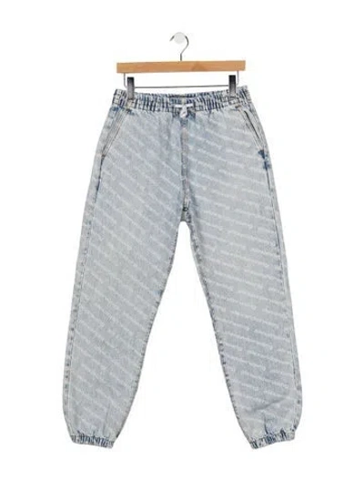Pre-owned Alexander Wang High-rise Straight Leg Jeans In Blue