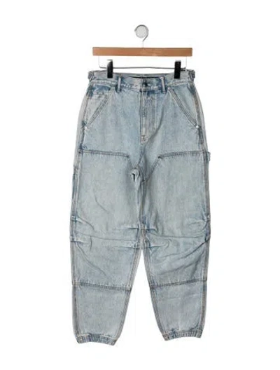 Pre-owned Alexander Wang High-rise Straight Leg Jeans In Blue