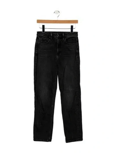 Pre-owned Alexander Wang High-rise Straight Leg Jeans In Gray