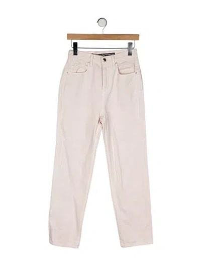 Pre-owned Alexander Wang High-rise Straight Leg Jeans In Neutral