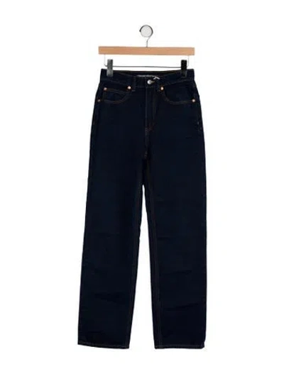 Pre-owned Alexander Wang High-rise Straight Leg Jeans W/ Tags In Blue
