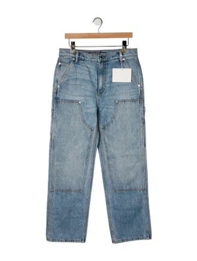 Pre-owned Alexander Wang High-rise Straight Leg Jeans W/ Tags In Blue