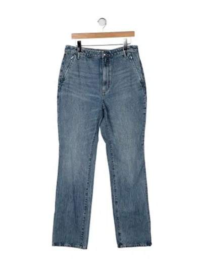 Pre-owned Alexander Wang High-rise Straight Leg Jeans W/ Tags In Blue
