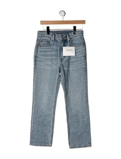 Pre-owned Alexander Wang High-rise Straight Leg Jeans W/ Tags In Blue