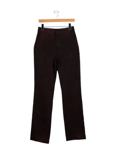 Pre-owned Alexander Wang High-rise Straight Leg Jeans W/ Tags In Brown