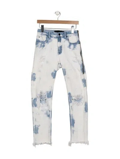 Pre-owned Alexander Wang High-rise Straight Leg Jeans In White