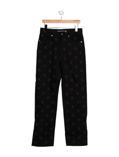 Pre-owned Alexander Wang High-rise Wide Leg Jeans W/ Tags In Black