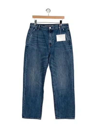 Pre-owned Alexander Wang High-rise Wide Leg Jeans W/ Tags In Blue