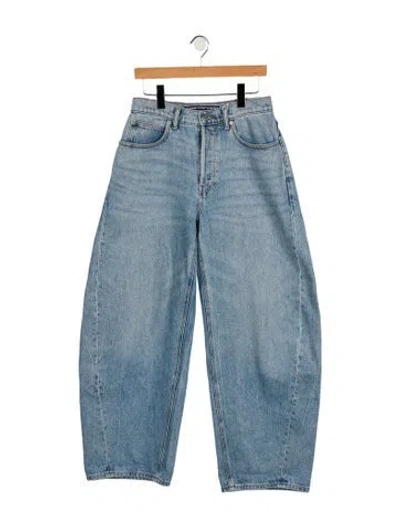 Pre-owned Alexander Wang High-rise Wide Leg Jeans W/ Tags In Blue