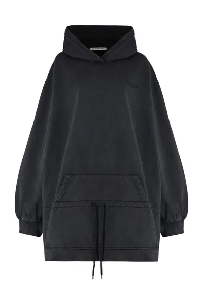 Alexander Wang Alexanderwang. T Dropped Waist Hoodie Dress In Gray