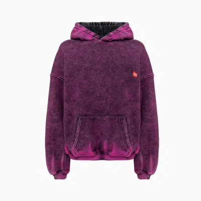 Alexander Wang Hooded Sweatshirt In Purple