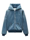 Alexander Wang Jeansjacke Mit Kapuze In Blue