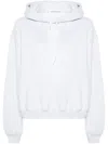Alexander Wang Essential Terry Hoodie With Puff Paint Logo Clothing