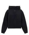 Alexander Wang Essential Terry Hoodie In Black