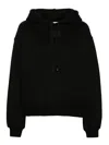 Alexander Wang Essential Terry Hoodie In Negro