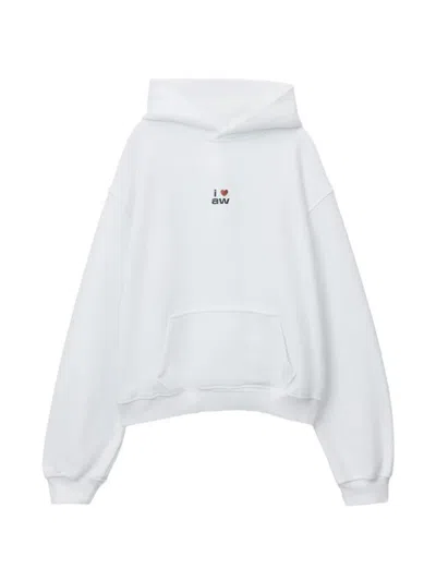 Alexander Wang Hoodie W/ Valentines Graphic In White