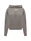 Alexander Wang Hoodie In Washed Oyster