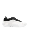 Alexander Wang Hoop Pebble-texture Leather Sneakers In White