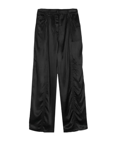 Alexander Wang Hose Mid-rise Tapered Trousers In Black