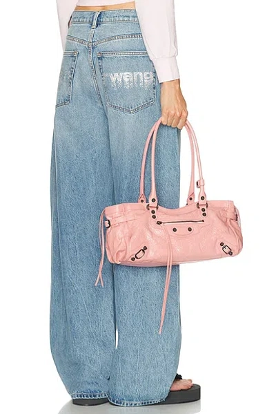 Alexander Wang Hotfix Blow Up Wide Leg In Blue