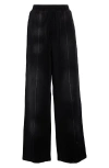 Alexander Wang Hotfix Crushed Velour Track Pants In Washed Nickel