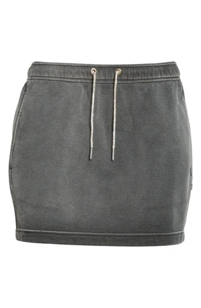 Alexander Wang Mini Skirt With Crystals In Black