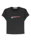 Alexander Wang Hotfix Star T-shirt In Gray