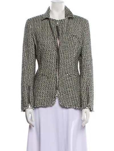 Pre-owned Alexander Wang Houndstooth Print Blazer In Multi