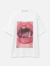Alexander Wang Ice Cube Oversize Cotton Graphic T-shirt In White