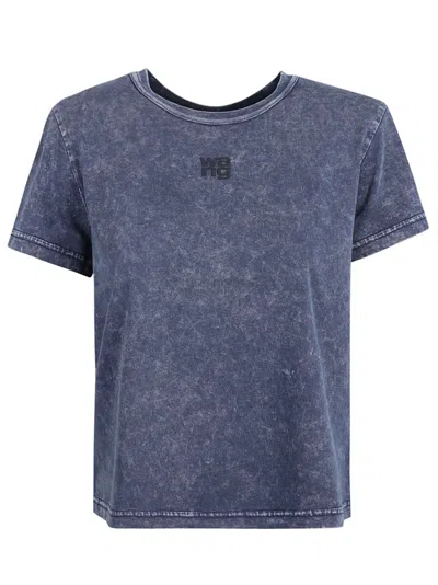 Alexander Wang T-shirts And Polos In Acid Black Ice