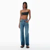 Alexander Wang Jeans With Elasticated Briefs In View In Blue