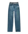 Alexander Wang Jeans With Elasticated Briefs In View In Blue