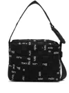 Alexander Wang Interwoven-design Logo-jacquard Shoulder Bag In Black