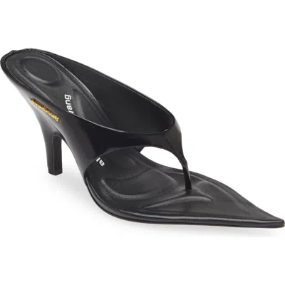 Alexander Wang Irina Pointy Toe Sandal In Calf Leather In Black