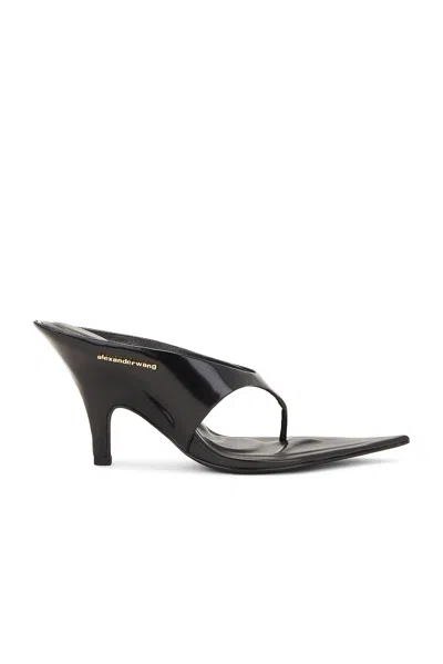 Alexander Wang Irina Pointy Toe Sandal In Calf Leather In Black