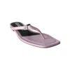 Alexander Wang Ivy Thong Slide Pink In Purple