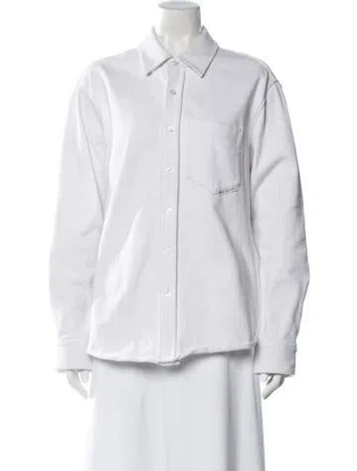 Pre-owned Alexander Wang Jacket In White