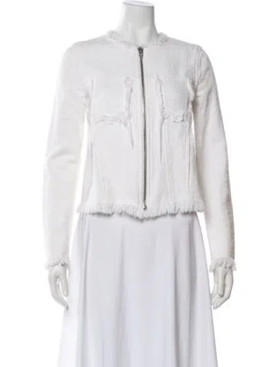 Pre-owned Alexander Wang Jacket In White