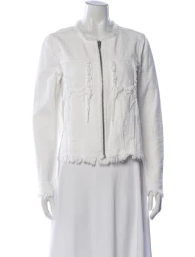 Pre-owned Alexander Wang Jacket In White