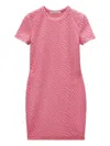 Alexander Wang Short-sleeve Logo-embossed Dress