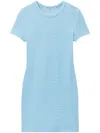 Alexander Wang Crew-neck Shortsleeved Mini Dress In Blau